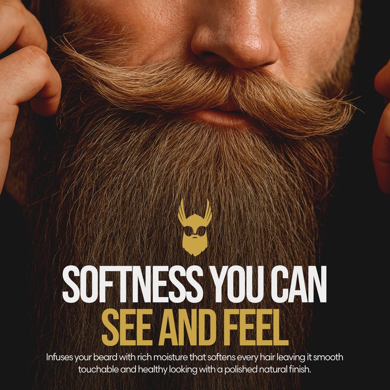 The Beard Struggle Warrior’s Beard Butter Valhalla's Gates - Gold Collection - Non-Greasy Low-Hold Formula, Luxurious Cologne-Grade Fragrances 100% Natural - 50g / 1.76 US. oz. Warrior-Glass Jar