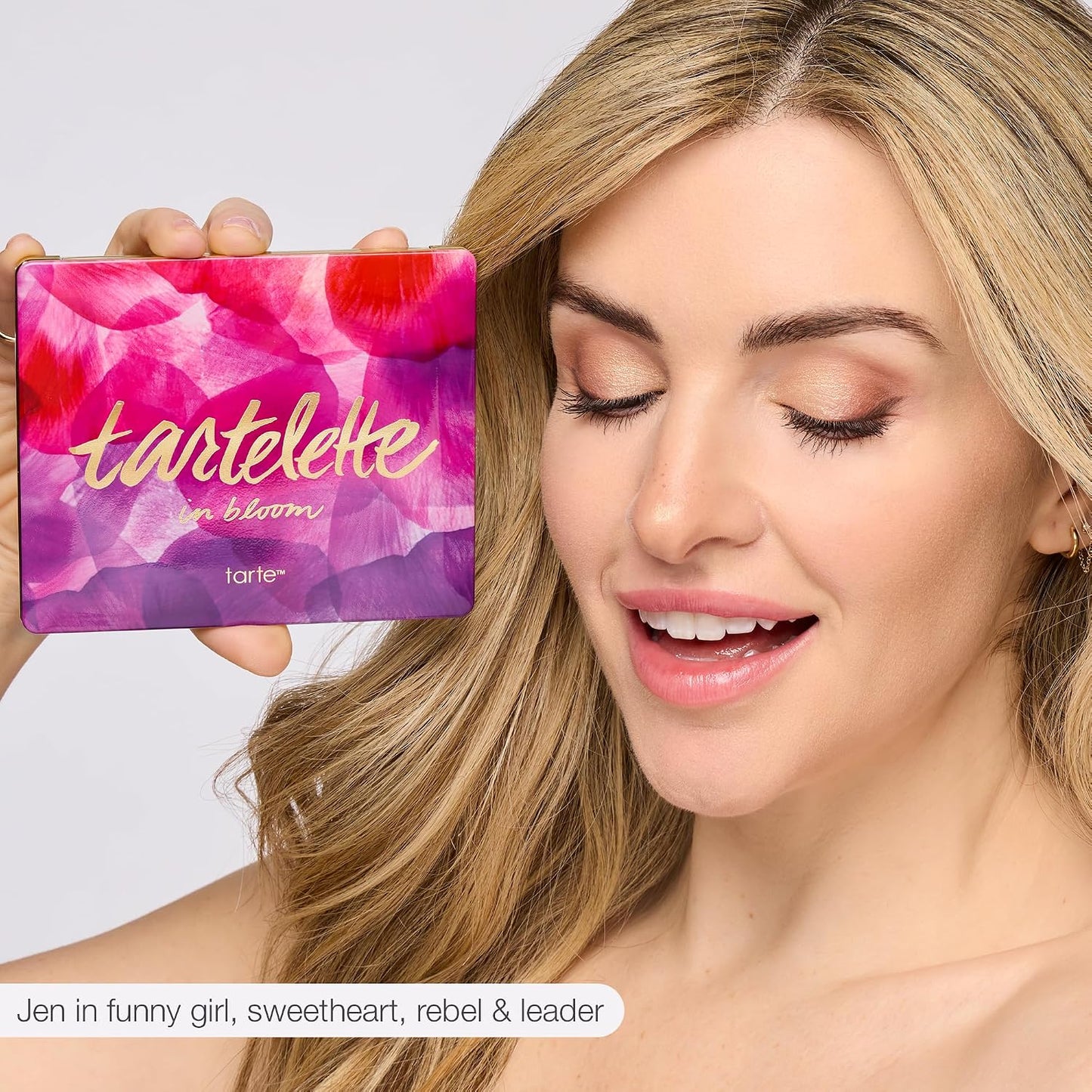 Tarte Tartelette In Bloom Palette - Full-Size Vegan Eyeshadow with Neutral Matte & Shimmer Finishes | Longwear Makeup