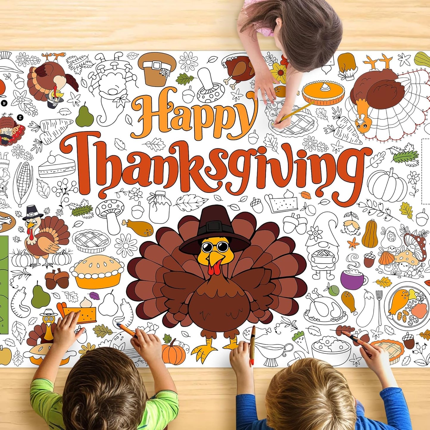 Monster Truck Coloring Tablecloth - Large 30x72 Inch for Kids | Perfect for Birthday Parties & Classroom Fun