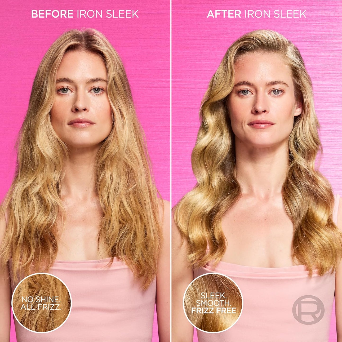 L'Oreal Paris Sulfate-Free Smoothing Shampoo & Conditioner Set - Frizz Control for Color-Treated Hair | 13.6 Fl Oz