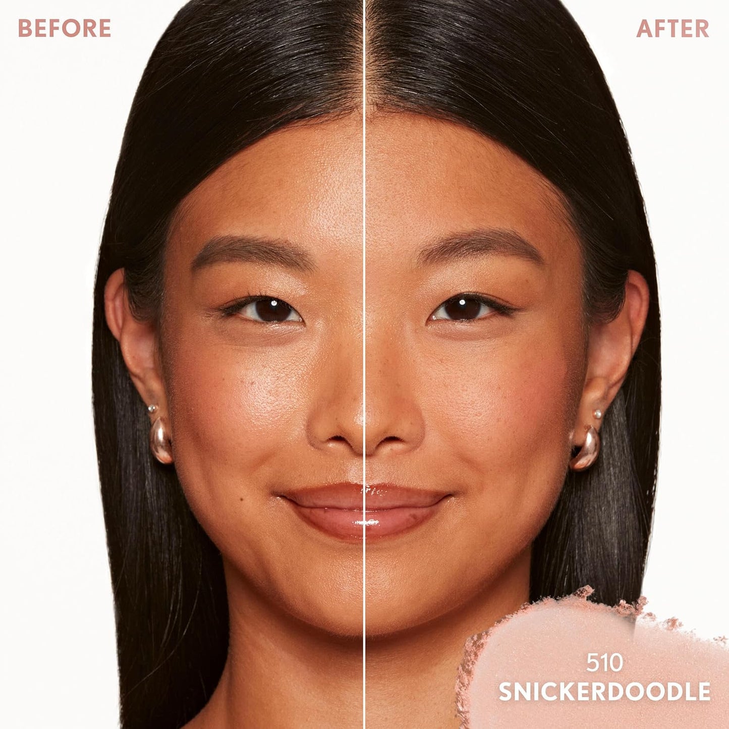 COVERGIRL TruBlend Skin Enhancer - Baked Luminous Face Powder with Hyaluronic Acid & White Rose Extract | Sheer Buildable Finish - 510 Snickerdoodle