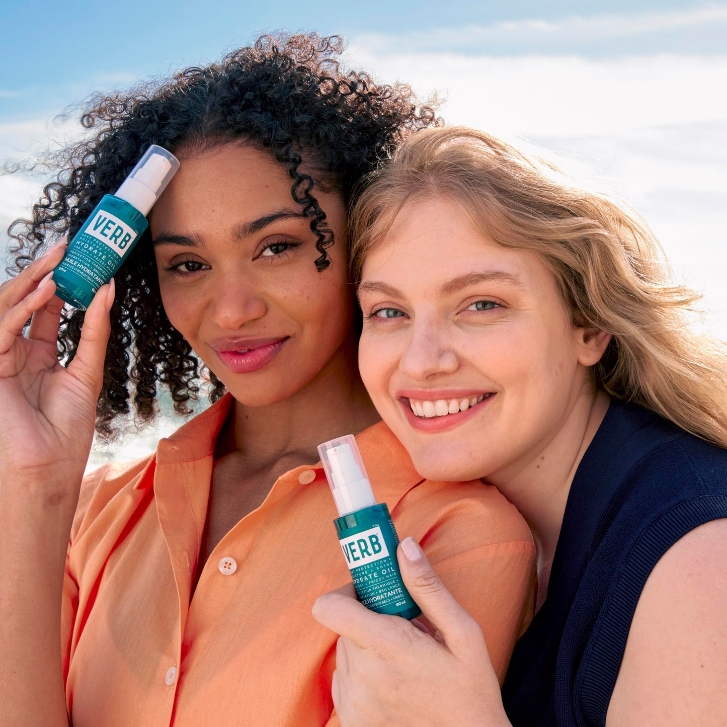 VERB Hydrate Oil Deluxe Sample - Add Moisture -Increases Shine - Smooth Frizz - Heat Protection for Dry + Frizzy Hair - Amber + Warm Jasmine Scent