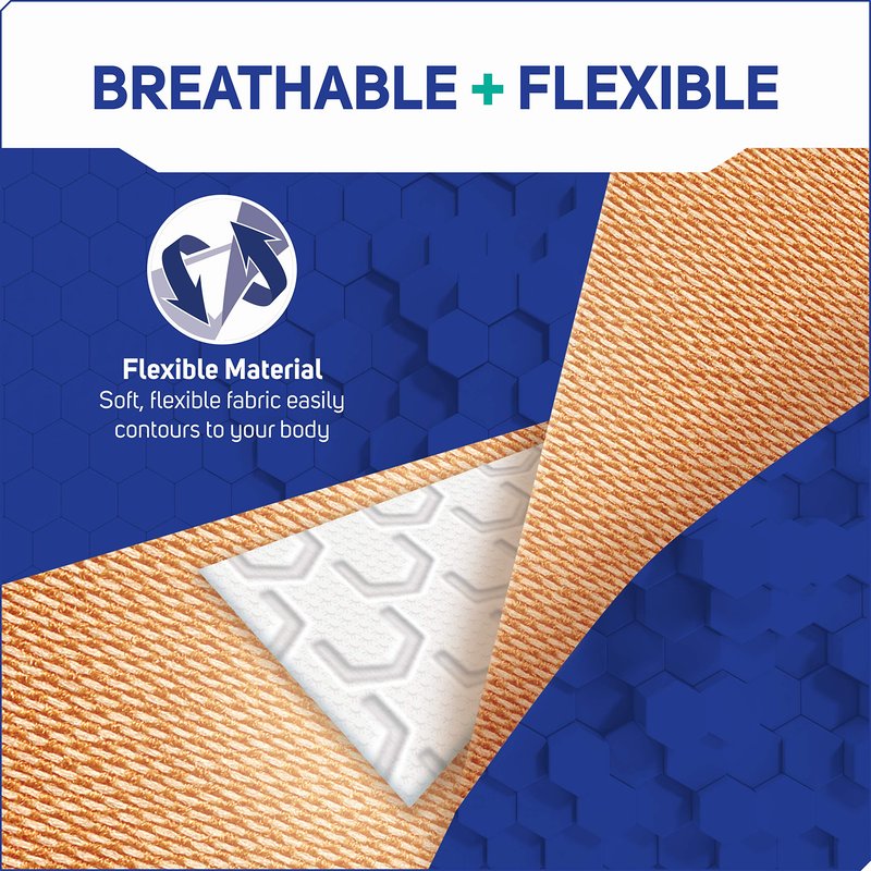 Care Science Fabric Adhesive Bandages, 200 ct Bulk Assorted Sizes | Flexible + Breathable Protection for First Aid and Wound Care