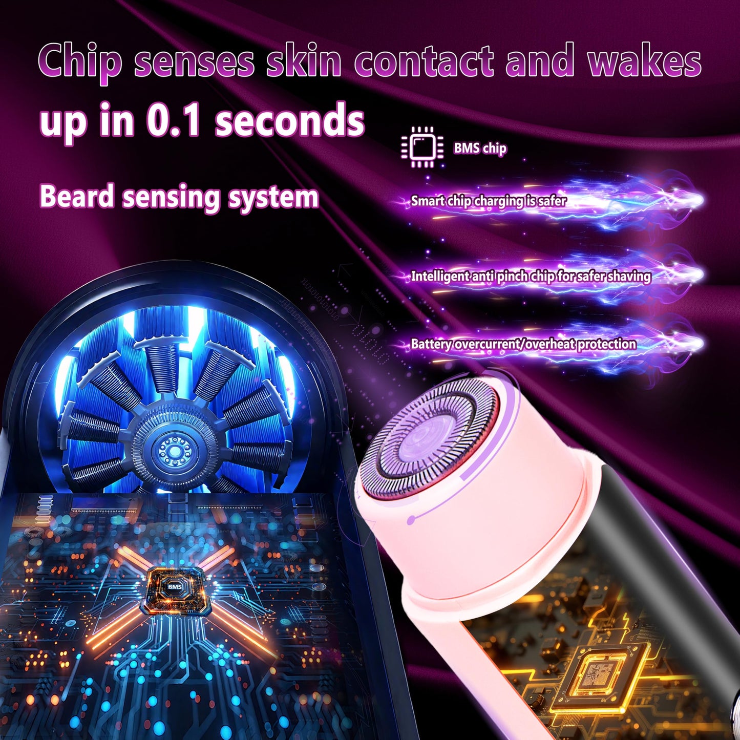 Clcepore 4.0 Upgrade Bikini Trimmer for Women【SGS Certification Intelligent AI Chip】 Skin-Friendly mild and Smooth 2 in 1 Electric Bikini Trimmer IPX7 Waterproof USB Rechargeable，Suitable for Bikini