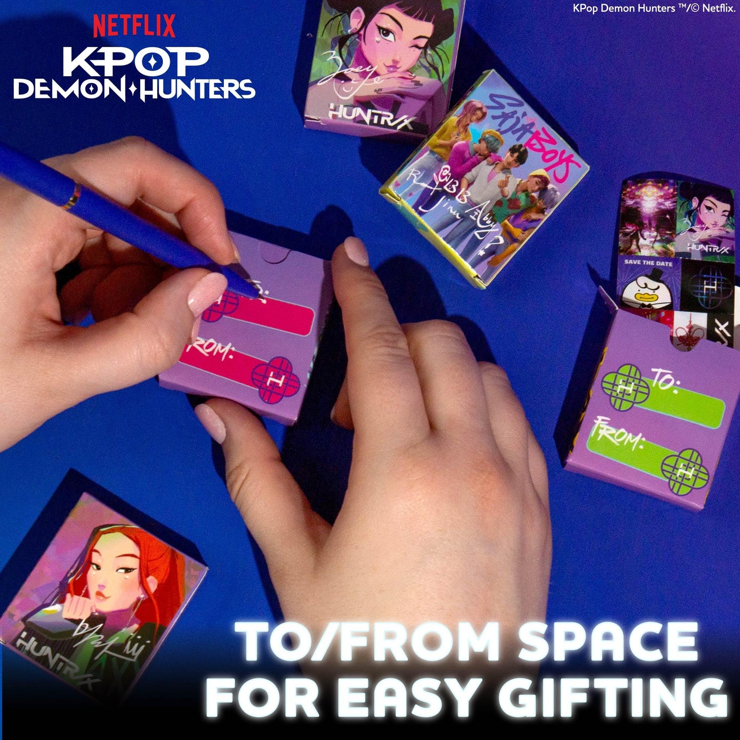 Kpop Demon Hunters™ Sticker Party Packs - 16 Boxes with 5 Stickers Each, Great Kpop Demon Hunters Party Favors, Valentine's Day, Kids Birthday Gifts, Official K Pop Merch
