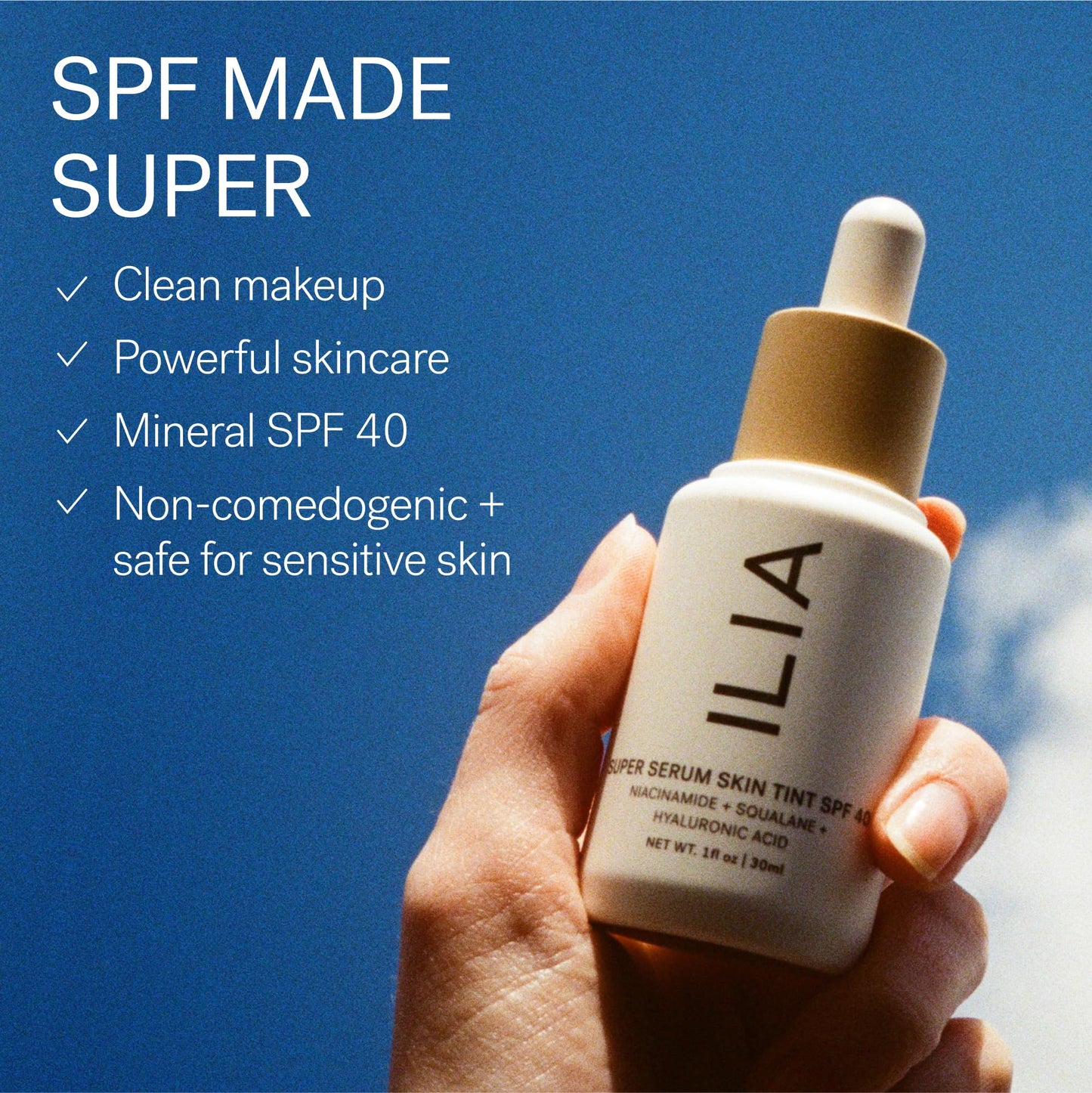 ILIA - Super Serum Skin Tint SPF 40 (Kai ST6.5, 1 fl oz | 30 ml)