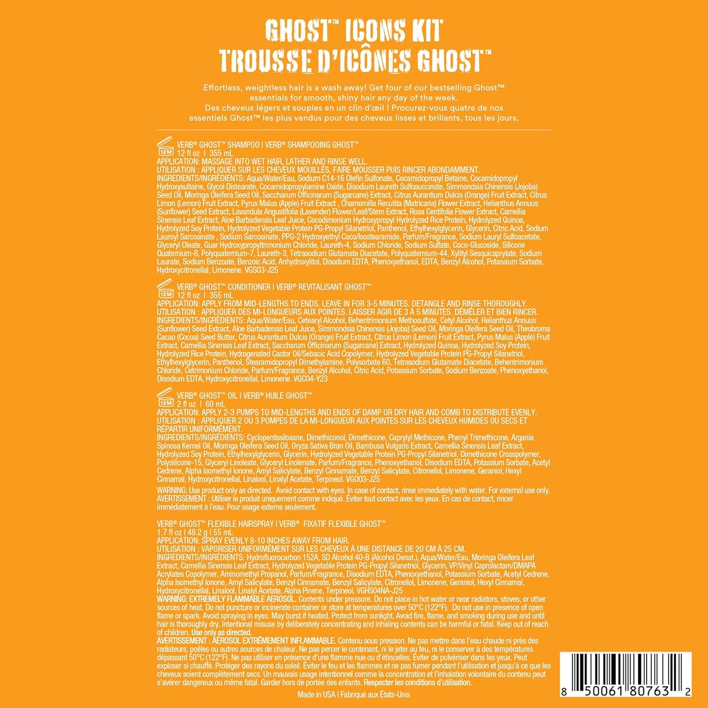 Ghost Trio Kit - Weightless Hair Collection for Fine to Medium Hair - Smooth Shine & Frizz Control