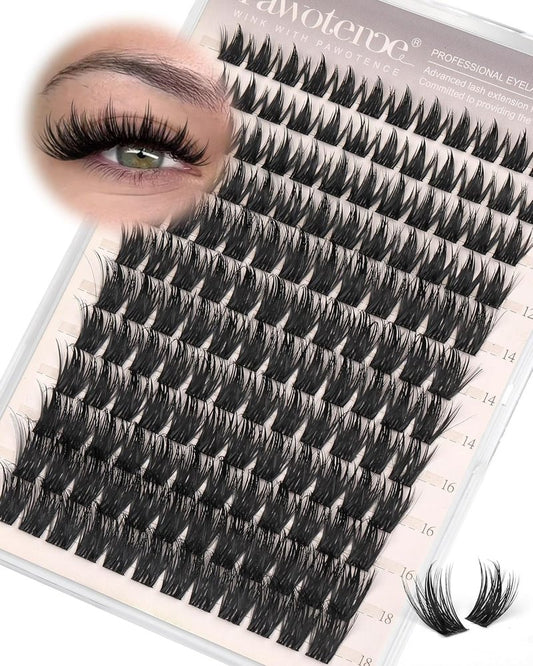 Manga Lash Clusters - 10-18mm Individual Eyelash Extensions | 144pcs Anime False Lashes for DIY Application
