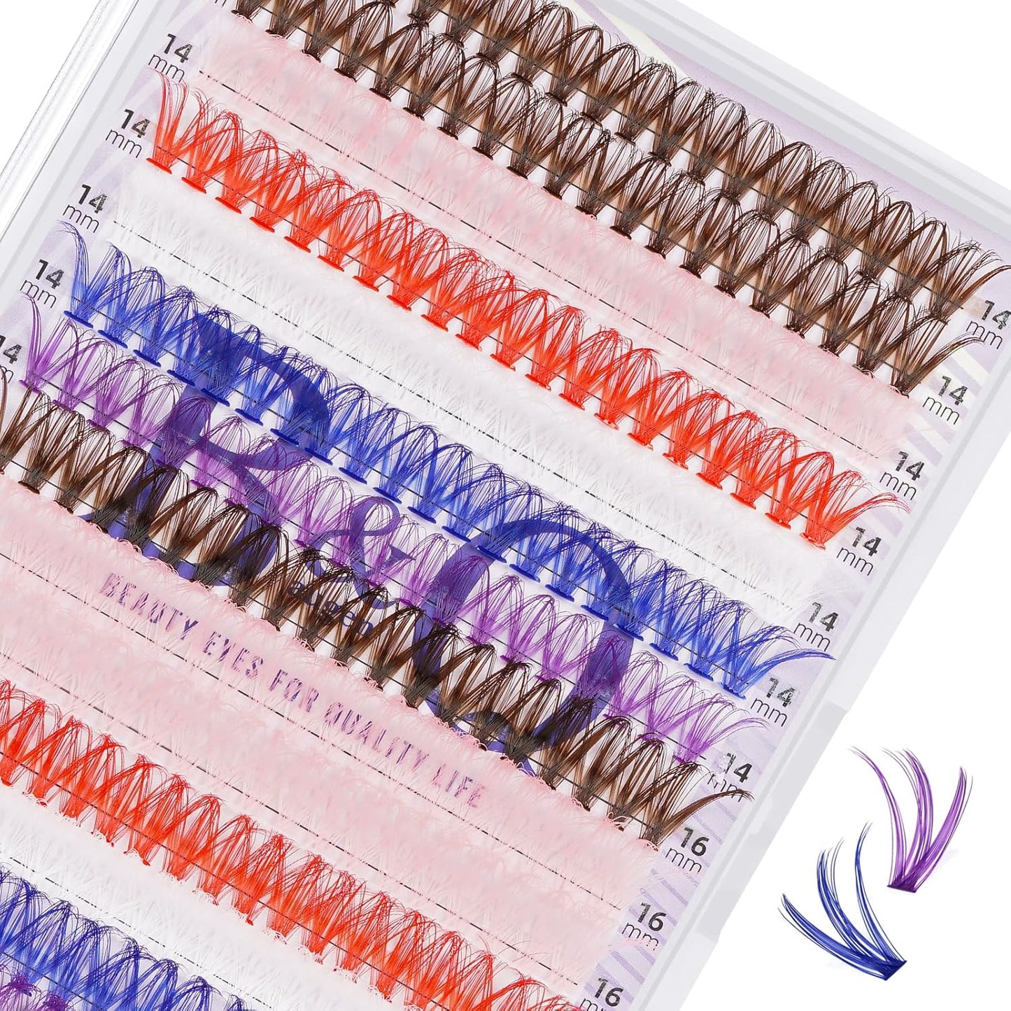 Lash Clusters 280PCS - Natural Wispy Eyelash Extensions 9-16mm | Soft Thin Band for DIY Comfort