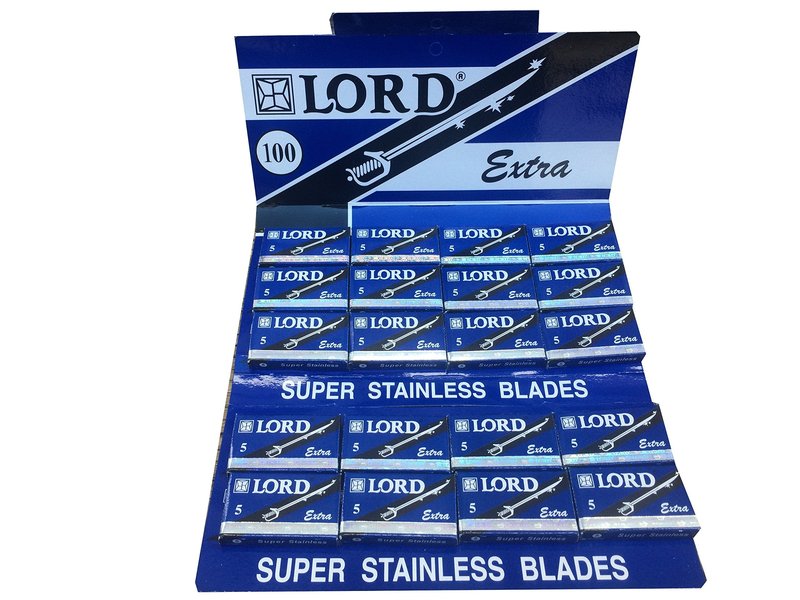 Lord Extra Double Edge Safety Razor Blades, 100 blades (20x5)