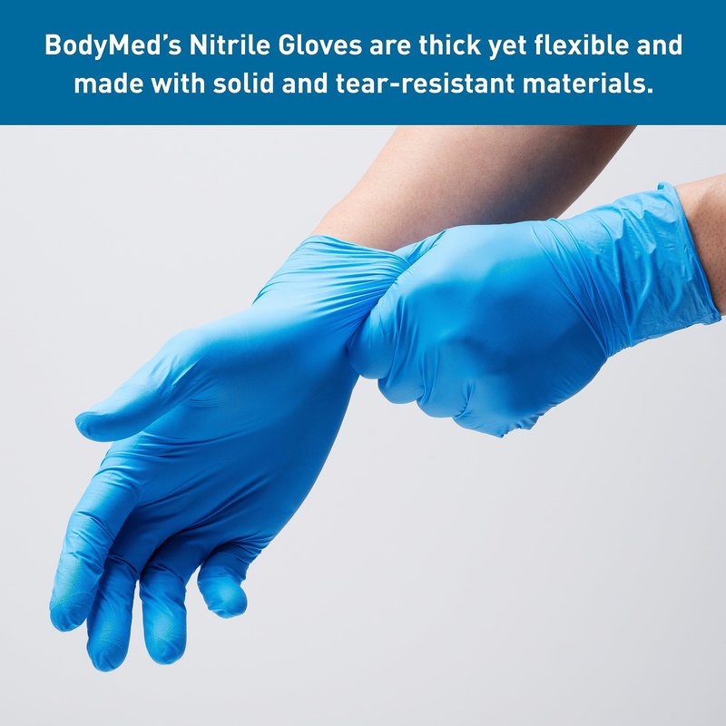 BodyMed Nitrile Gloves for Exam and Home Use, Small, 1,000 Count - Latex & Powder Free Disposable Gloves for Medical Use, Cooking, Cleaning & More