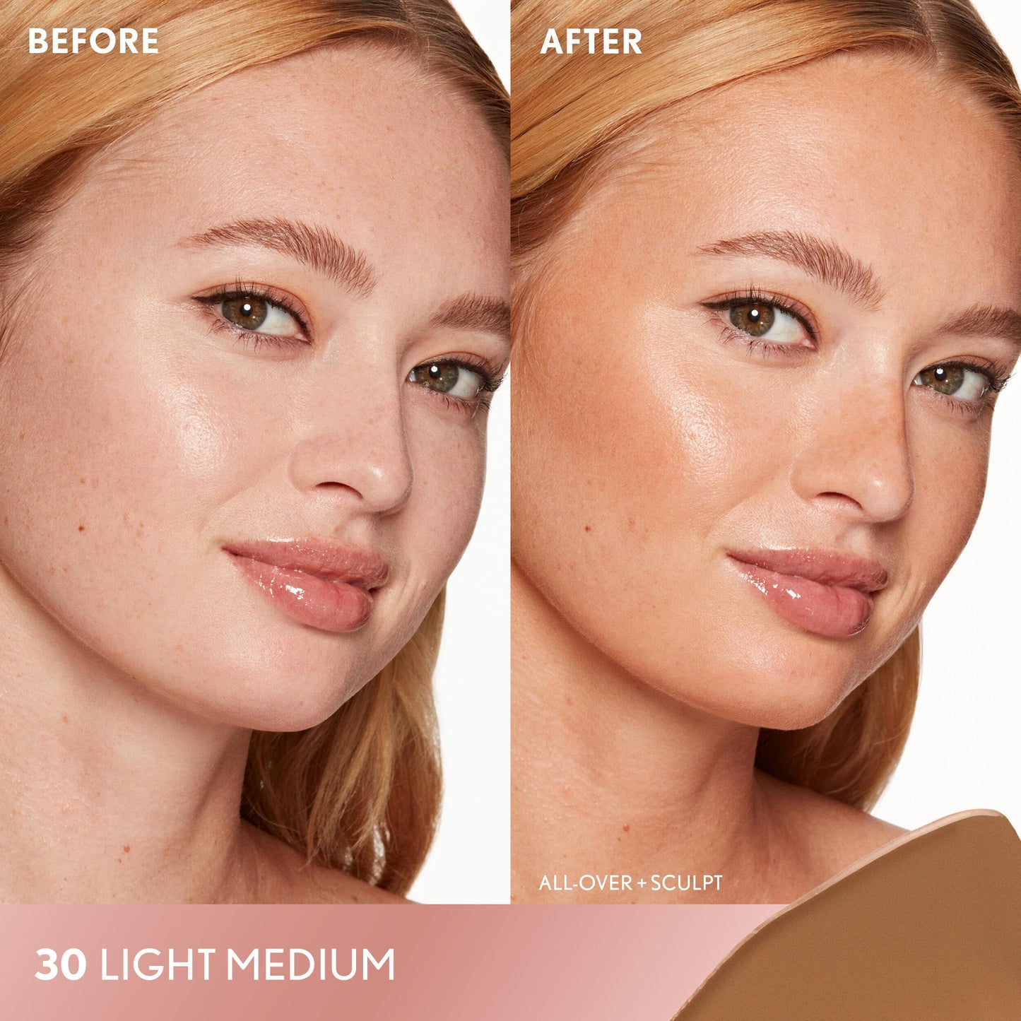 COVERGIRL TruBlend Sun & Sculpt Bronzing Glow Serum, Buildable, Radiant Glow, Wand and Pump Applicator - 30 Light Medium