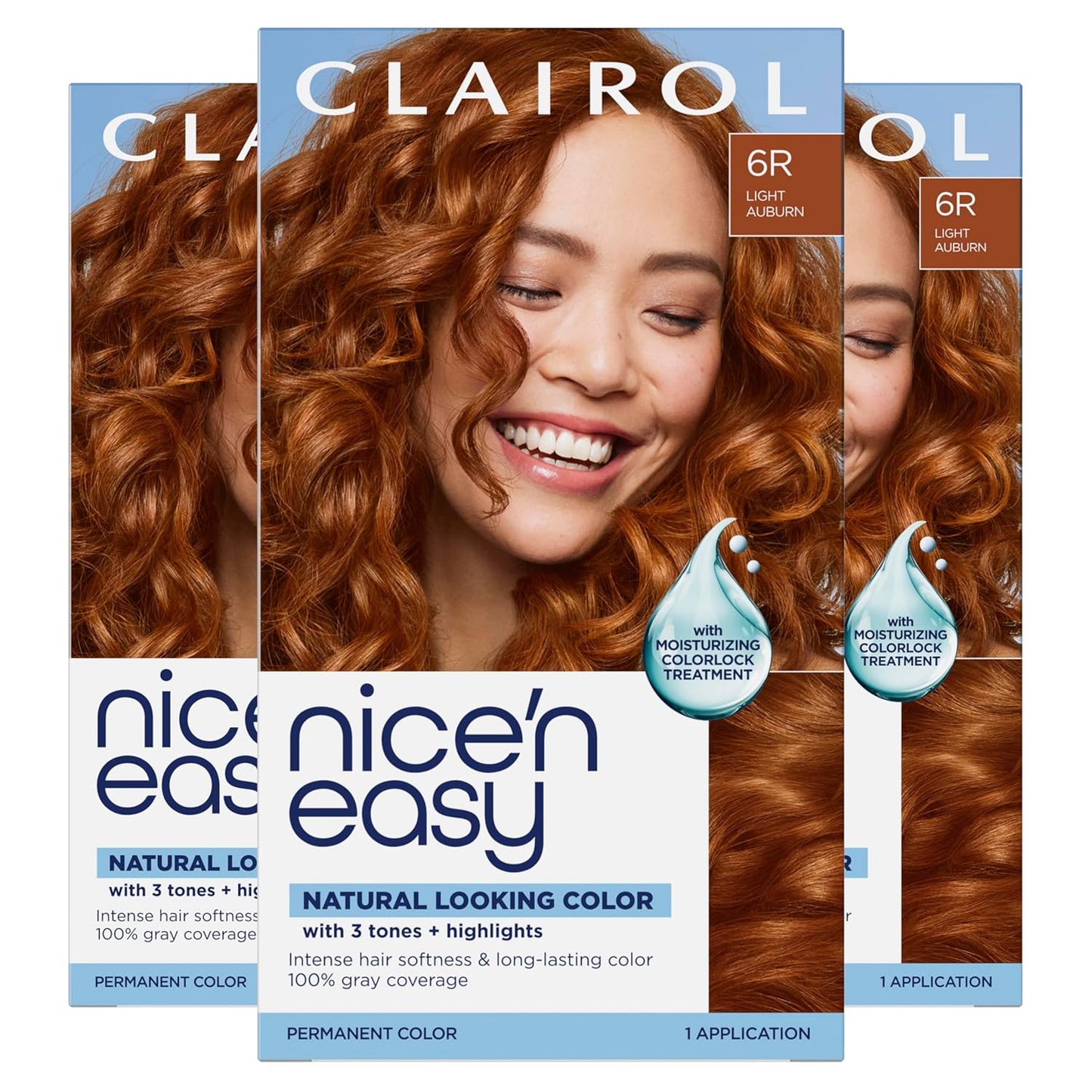 Clairol Nice'n Easy Permanent Hair Dye - Blackest Black | 100% Gray Coverage & Long-Lasting Shine | Single Pack