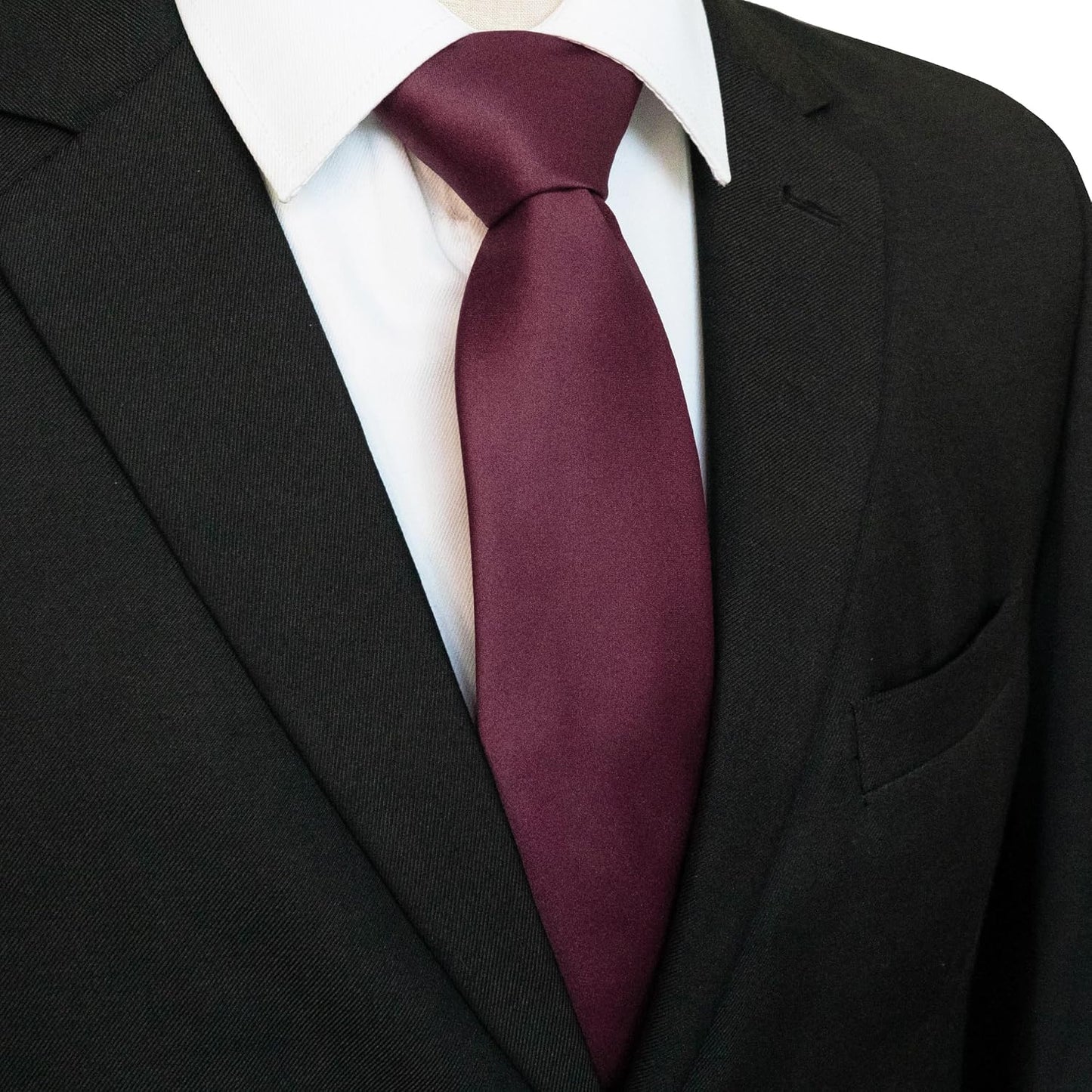 Solid Color Tie for Men - Business & Wedding Necktie | Elegant Design