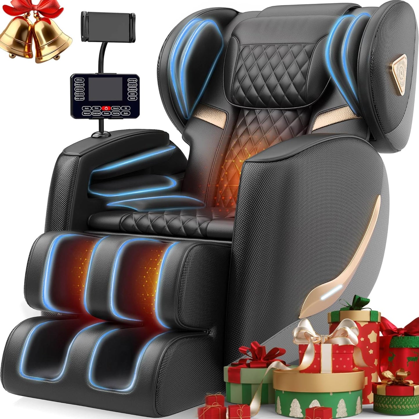Full Body Massage Chair - Zero Gravity Recliner with 10 Massage Points, Heat, Airbags & Bluetooth Speaker | 2026 Model