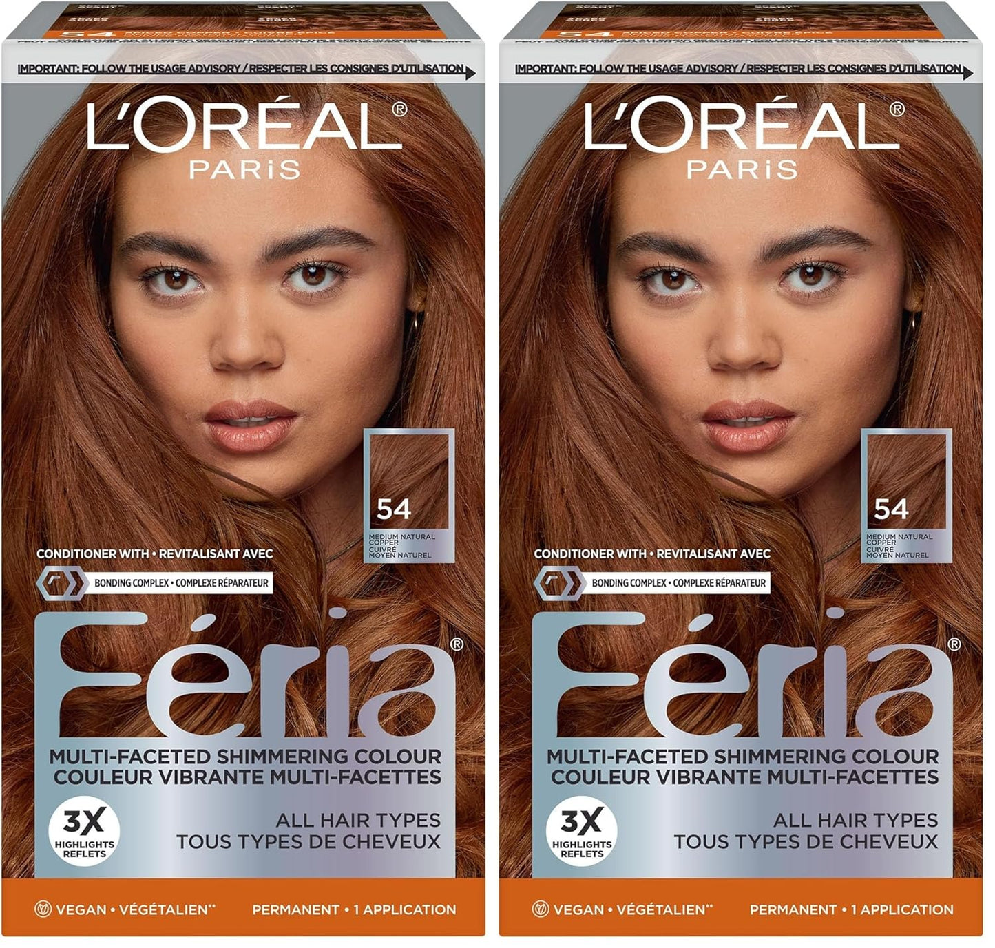 L’Oreal Paris Feria Hair Color - High Intensity Jet Black Dye for 3X Highlights | 1 Kit