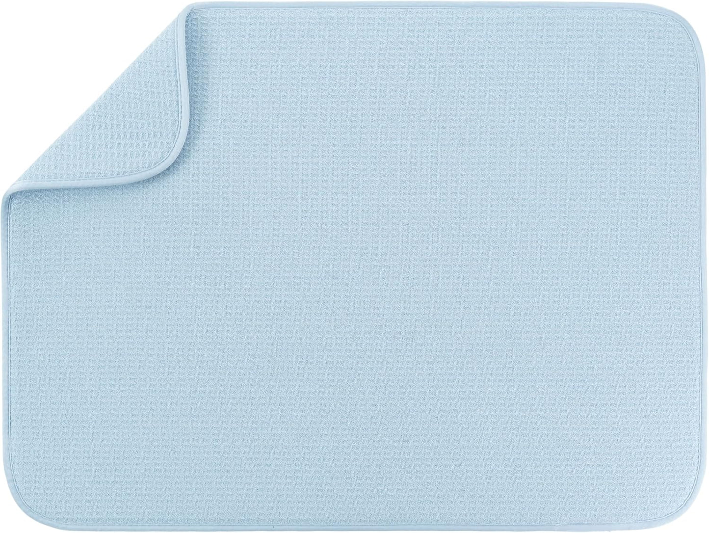 Dish Drying Mat XL - Absorbent Microfiber Kitchen Counter Pad | 18” x 24” | Charcoal