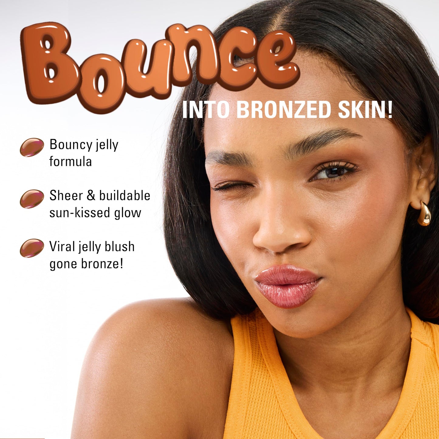 Revolution, Jelly Bronzer Tint Stick, Sheer Liquid Gel Bronzing Makeup for a Sun-Kissed Glow to Cheeks, Vegan & Cruelty-Free, Light Sunkissed, 0.28 oz
