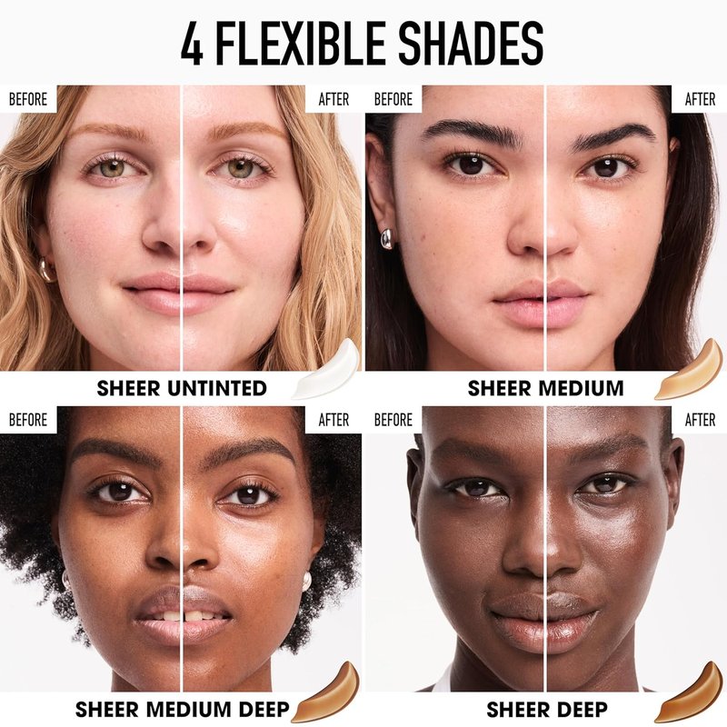 bareMinerals Daily Dewy Sunscreen SPF 30 - Hydrating Mineral Face Sunscreen with Niacinamide | Lightweight, Non-Greasy Glow Finish