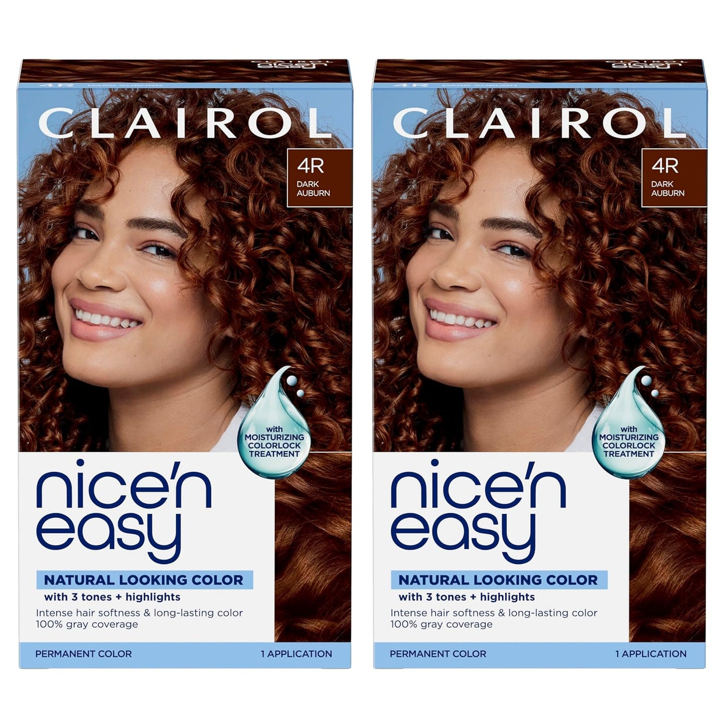 Clairol Nice'n Easy Permanent Hair Dye - Blackest Black | 100% Gray Coverage & Long-Lasting Shine | Single Pack