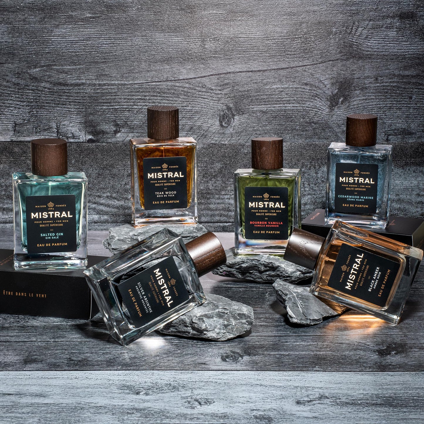 Mistral Men’s Cologne – Sandstone Eau de Parfum | Earthy & Spicy Masculine Scent with Lemon, Patchouli & Orange Blossom | Cruelty-Free & Long-Lasting Perfume for Men, Made in France - 3.4 Oz