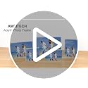 AMEITECH 3.5x5'' Double-Sided Acrylic Photo Frame - Magnetic Desktop Display