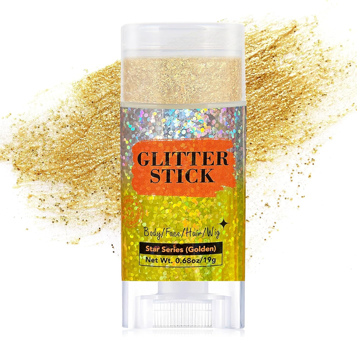 4th of July Hair Glitter Stick - Red, White & Blue Face Glitter for Patriotic Makeup | Independence Day Accessories