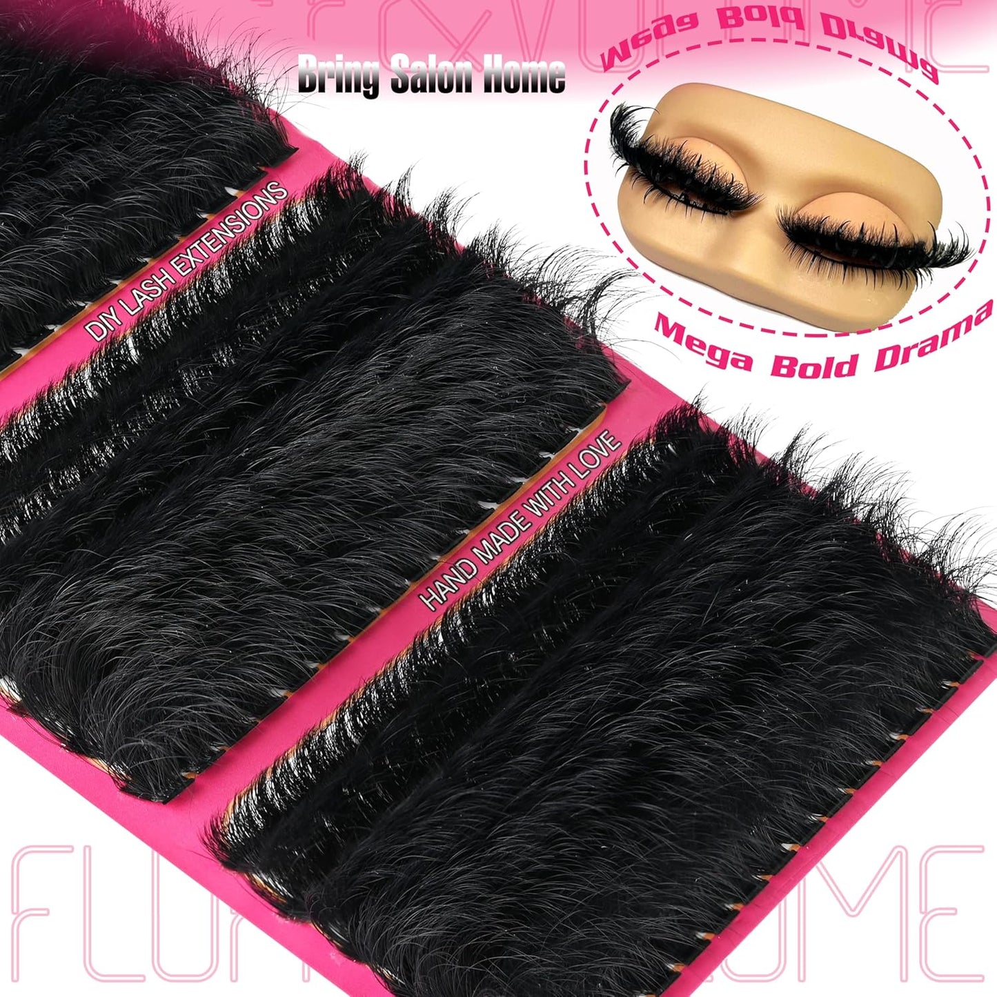 Lash Clusters - Volume Fake Lashes Extensions 12-22mm | 288pcs Dramatic Wispy & Reusable