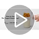 Felli Travel Yogurt Parfait Snack Cup with Lid, 12 oz