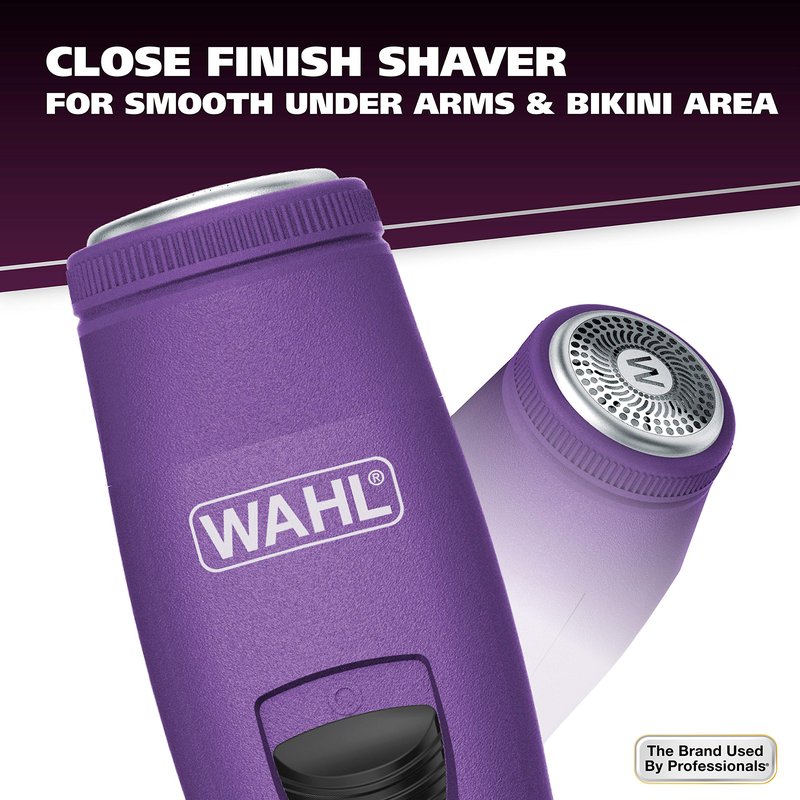 Wahl Pure Confidence Rechargeable Electric Trimmer, Shaver, & Detailer for Smooth Shaving & Trimming of The Face, Underarm, Eyebrows, & Bikini Areas – Model 9865-100