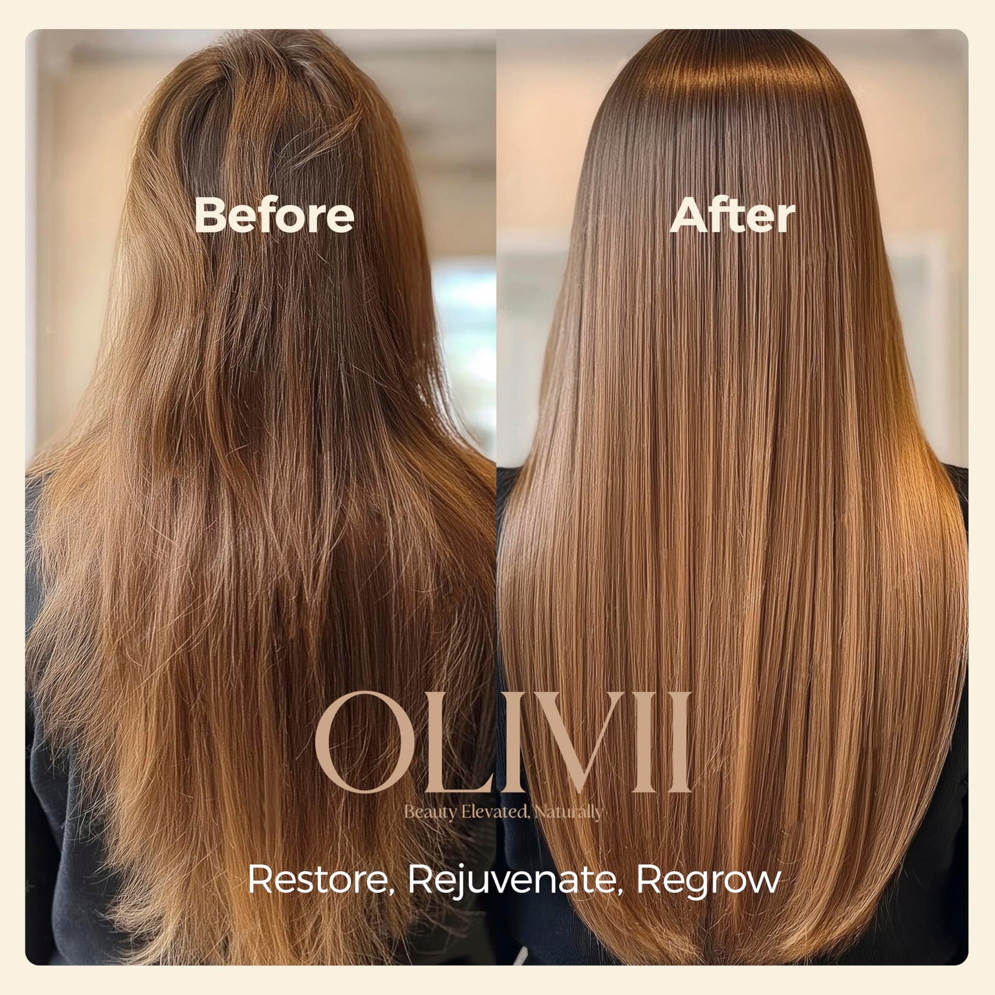 Olivii Hair-Gro Conditioner for Thicker Fuller Hair - Hair Growth with Turmeric, Red Clover, Biotin & Caffeine - Reduces Hair Loss, Soothes Scalp - For All Hair Types