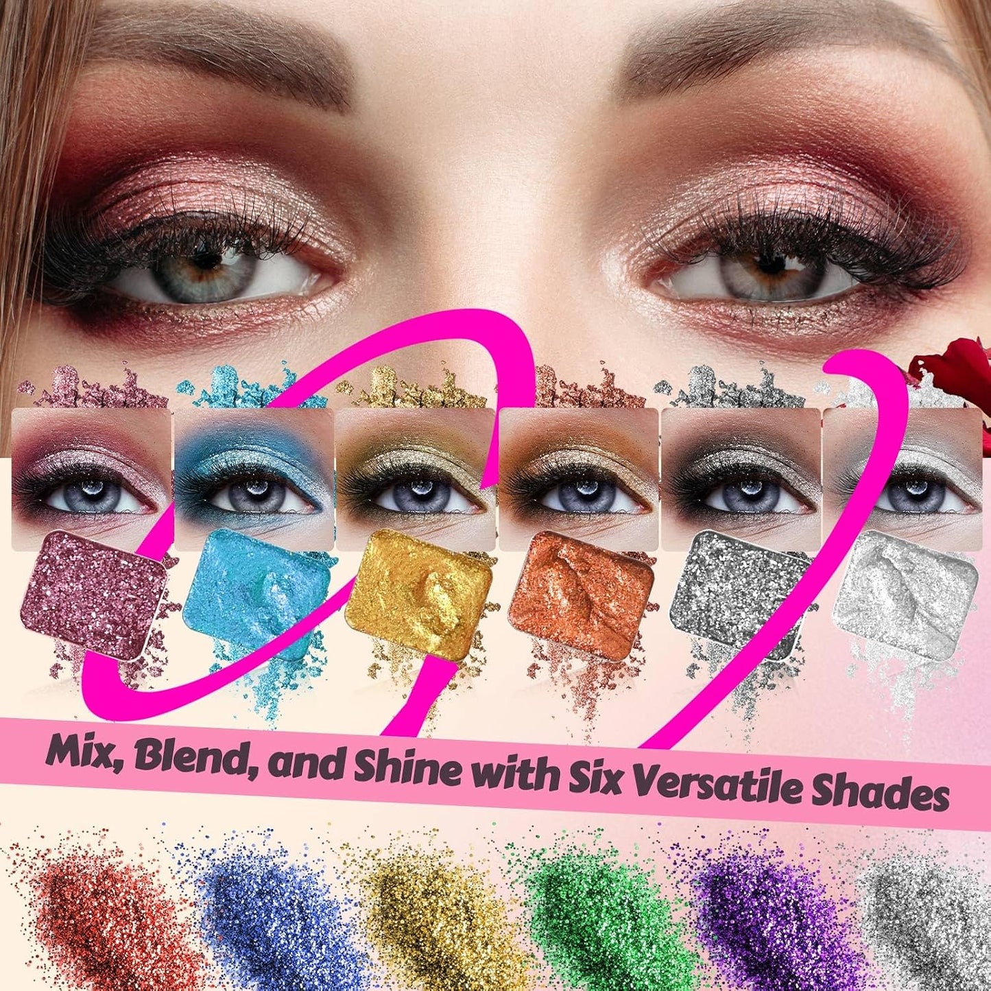 Eyeshadow Making Kit - 18 Color Professional Palette for Custom Shimmer & Matte Eye Shadows | Perfect Gift for Women