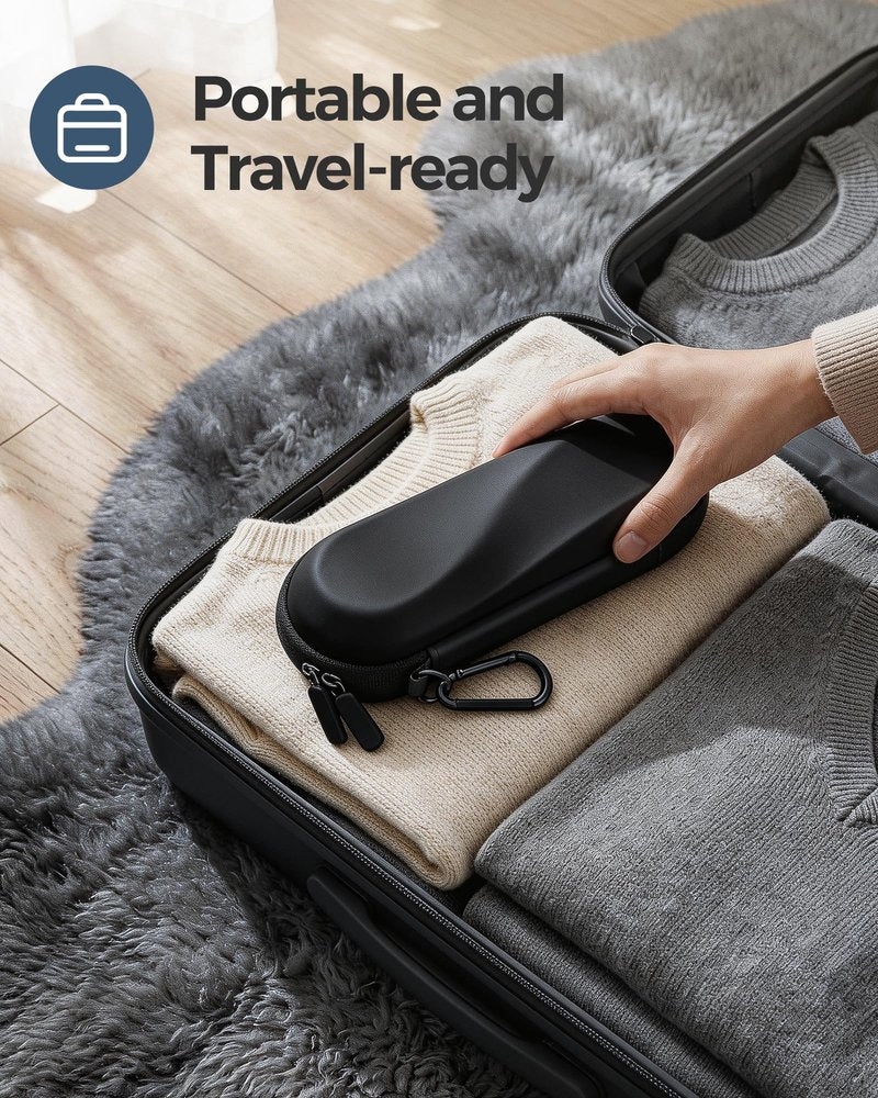 ProCase Electric Toothbrush Travel Case for Oral-B 1000/1500/5000/6000/7000/7500/9600 & iO 7/8/9/10, Philips Sonicare 1100/4100/5100/5300/6100, Water-Resistant Hard Case -L,Black