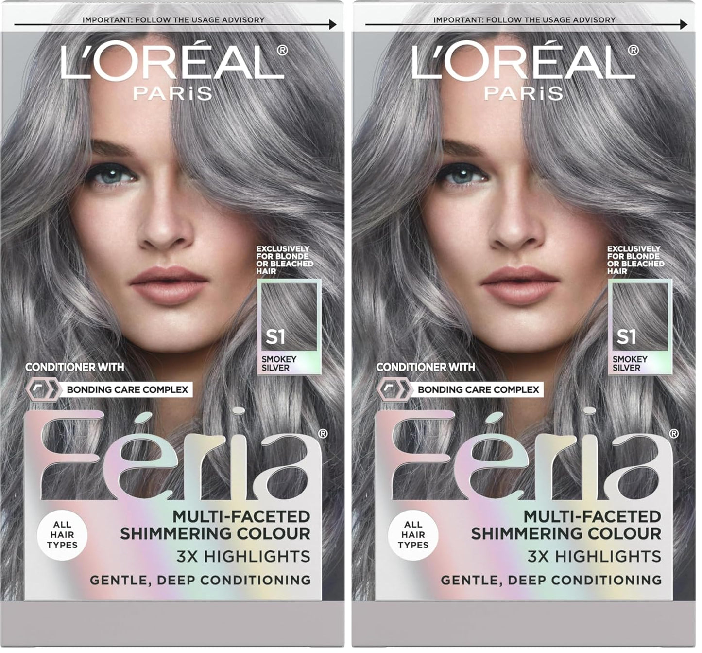 L’Oreal Paris Feria Hair Color - High Intensity Jet Black Dye for 3X Highlights | 1 Kit