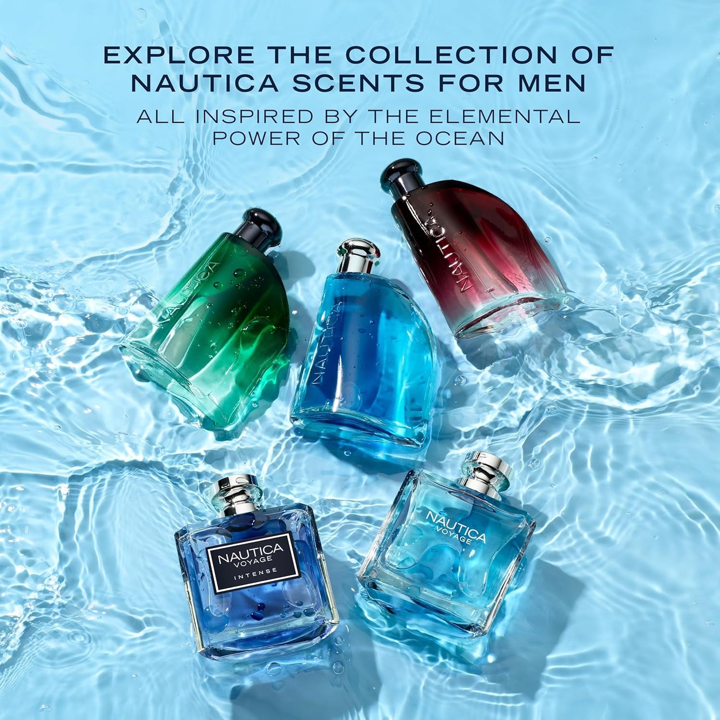 Nautica Voyage Intense Men's Fragrance - Long Lasting Eau de Toilette 1.6 fl oz | Vetiver & Smokey Leather Notes