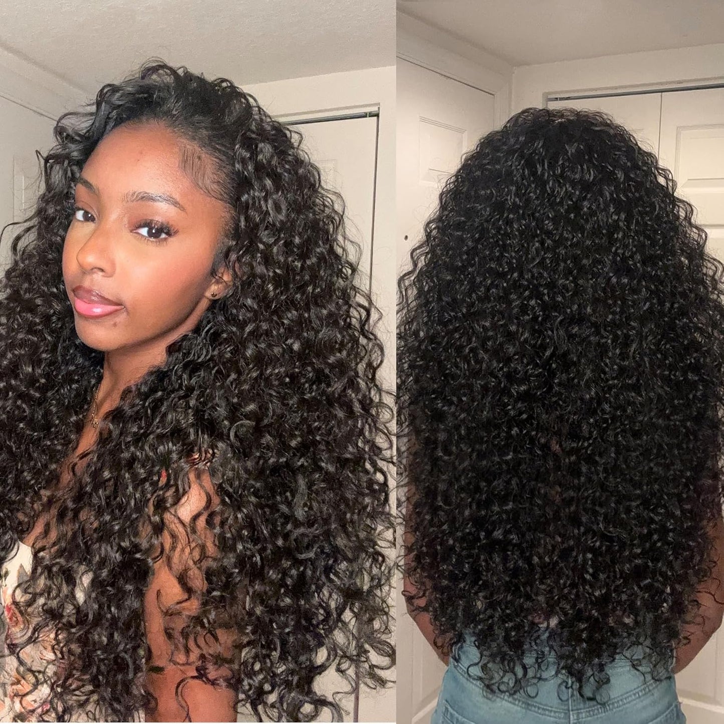Curly Half Wig - 26 Inch Veralux™ Fiber Blend Headband Wig | 200% Density Natural Black Shaggy Wave