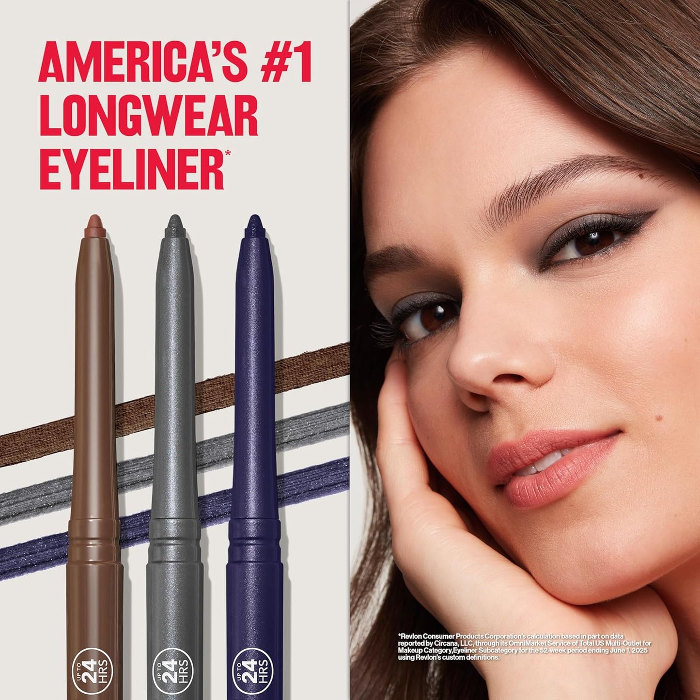 Revlon ColorStay Waterproof Eyeliner Pencil - Smudge-Proof, Long-Lasting Matte Finish | 202 Black Brown, 0.01 oz