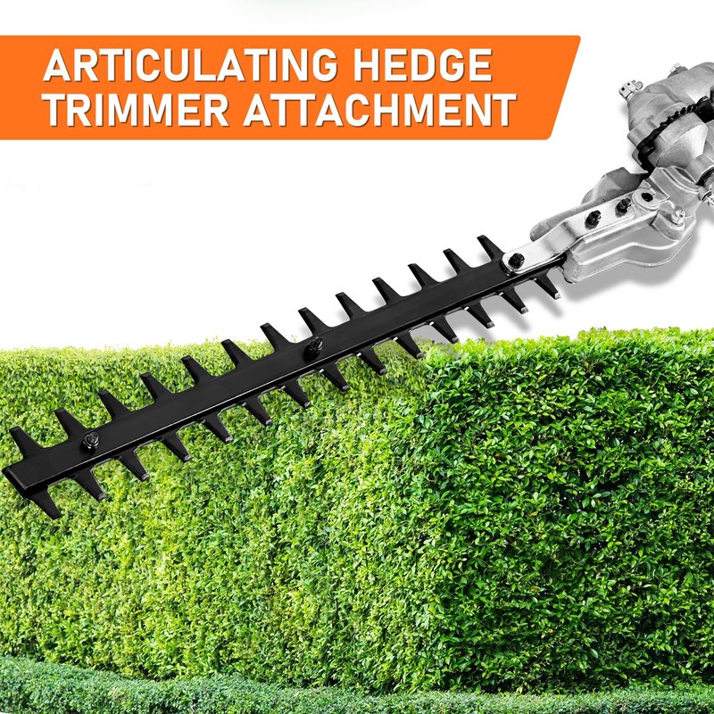 VIYUKI 16 in. Articulating Hedge Trimmer Attachment Universal for Compatible Troy-Bilt, Remington, Craftsman, Yard Machines, Yardman, Snapper, Bolens, Murray, Ryobi, Greenworks, Kobalt