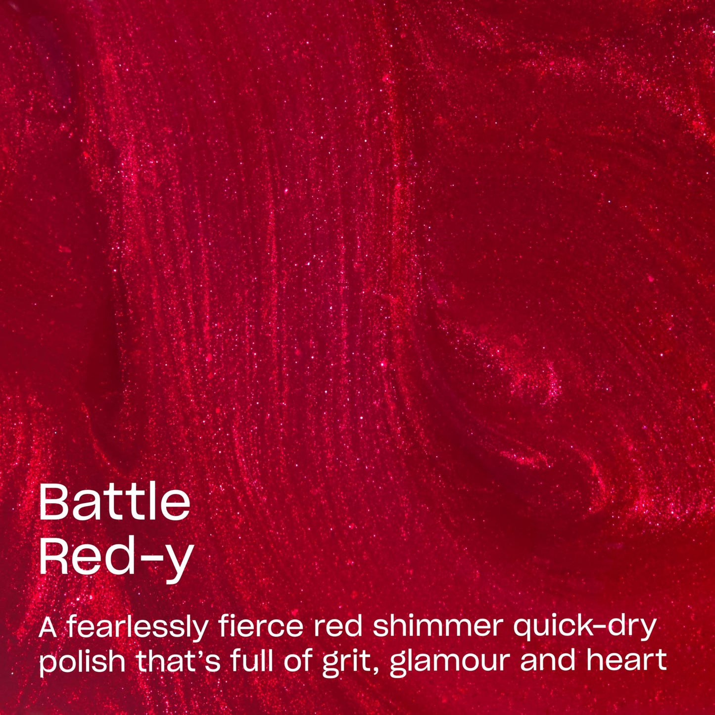 OPI RapiDry Battle Red-y | Opaque Bright Warm Red Shimmer Chip Resistant Nail Polish x Supergirl Collection