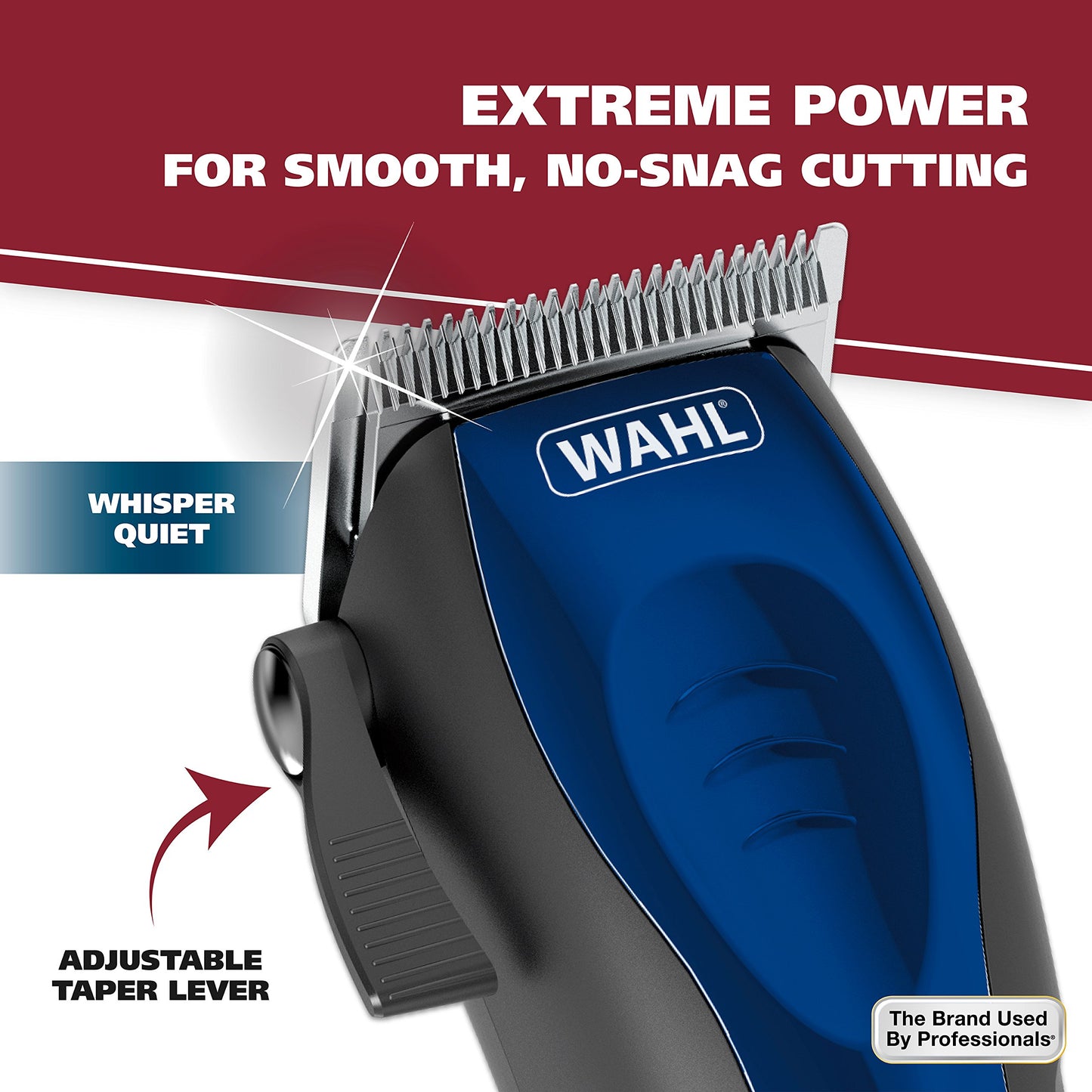 Wahl USA Self Cut Compact Corded Clipper Personal Haircutting Kit with Adjustable Taper Lever, and 11 Hair Clipper Guards for Clipping, Trimming & Personal Grooming – Model 3029683