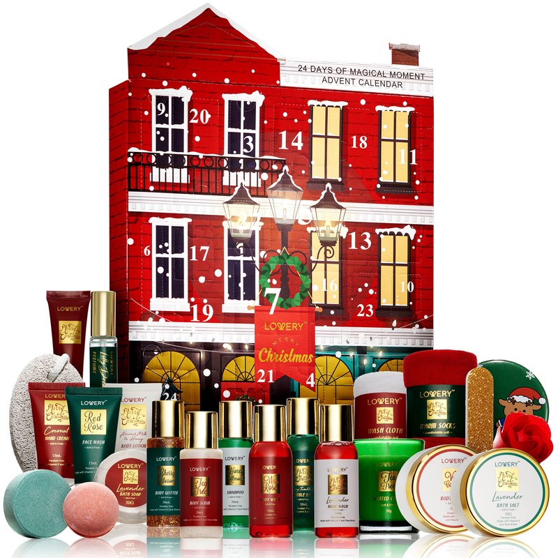 Advent Calendar for Adults - Advent Beauty Calendar 2025 Spa Christmas Advent Calendars for Teen Girls – Limited Edition Bath & Body Gift Set – Makeup & Skincare Countdown Calendar
