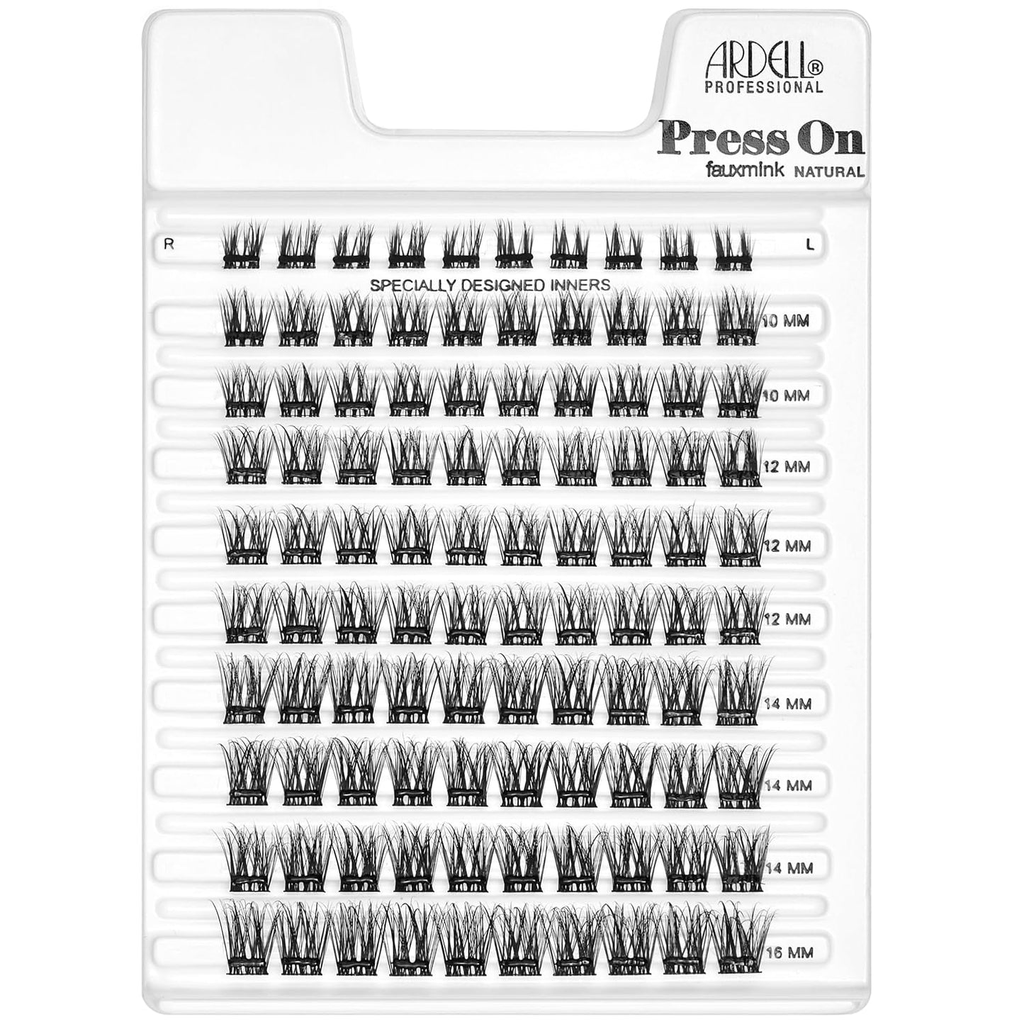 Faux Mink Press On Lashes - Natural Pre-Glued Underlash Extensions | 100 Count DIY Lash Clusters