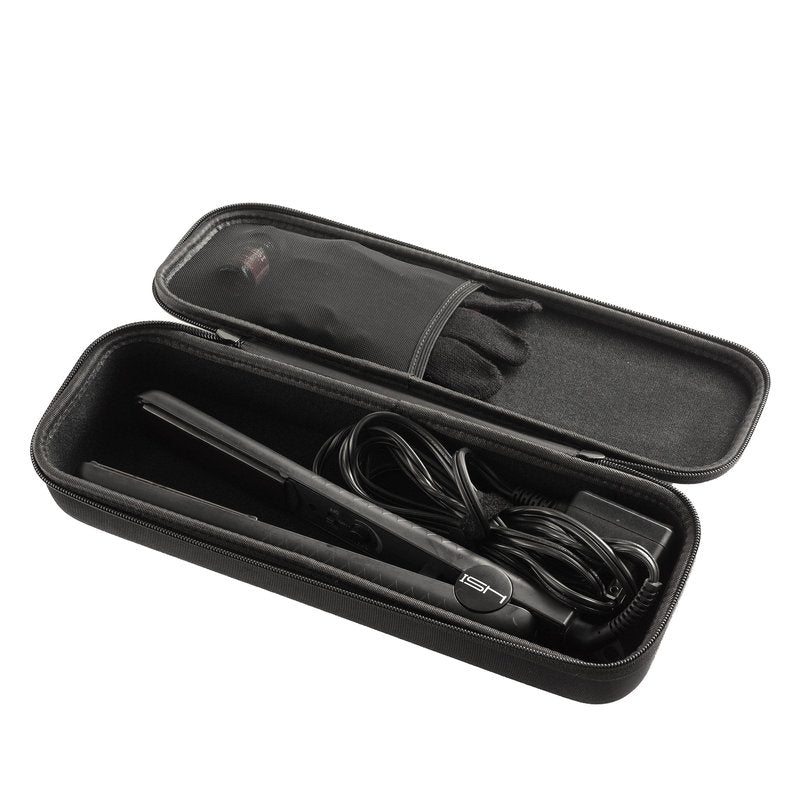 caseling Hard Case Holder Fits Flat Iron Hair Straightener With Mesh Pocket
