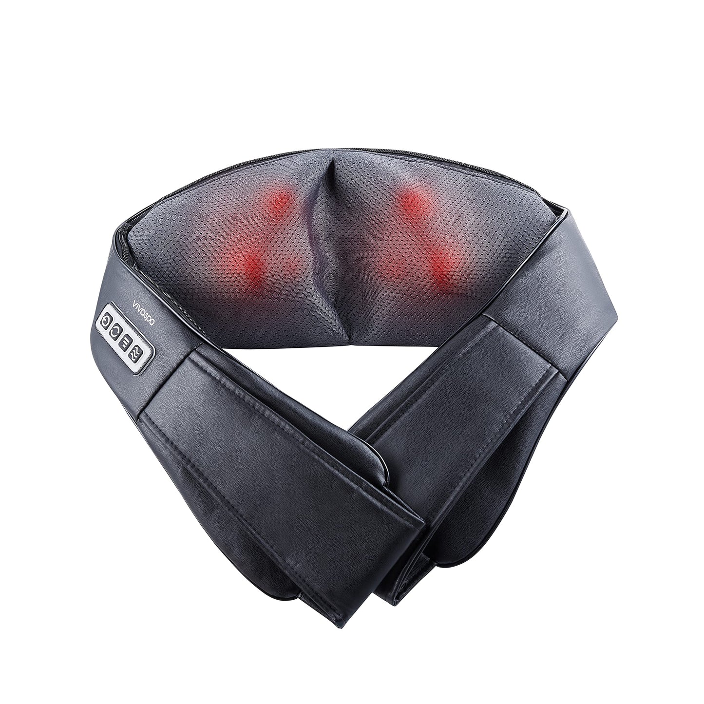 Vivitar Shiatsu Deep Kneading Back Electric Massager with Heat, Massage Pillow Neck, Back, Shoulder, Foot, Leg - for Home, Car, Office, MS5600