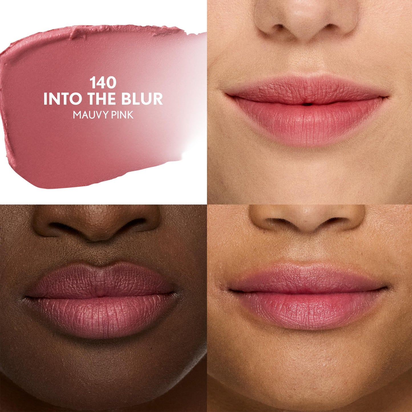 COVERGIRL Clean Fresh Yummy Blur Lipstick, Blurring Effect, Matte Lip Color, Fresh Pear Flavored, Vegan Formula - 140 Into the Blur (Mauvy Pink)