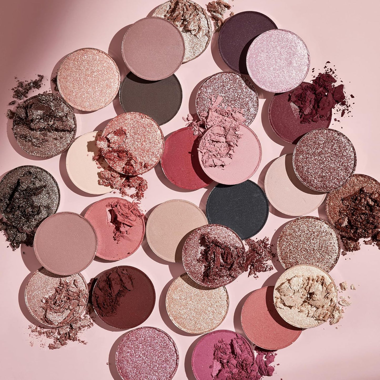 ColourPop Smoke N Roses Eyeshadow Palette - High-Pigment Rose & Smoky Shades | Long-Lasting Matte & Metallic Finish (1.16 oz)