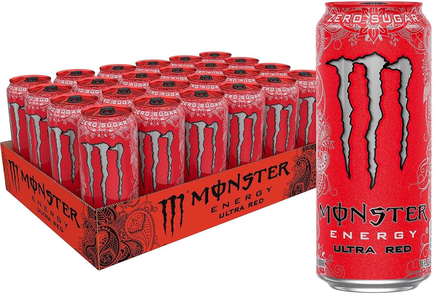 Monster Energy Zero Ultra Sugar Free Energy Drink - 16 Oz | Pack of 15 Cans