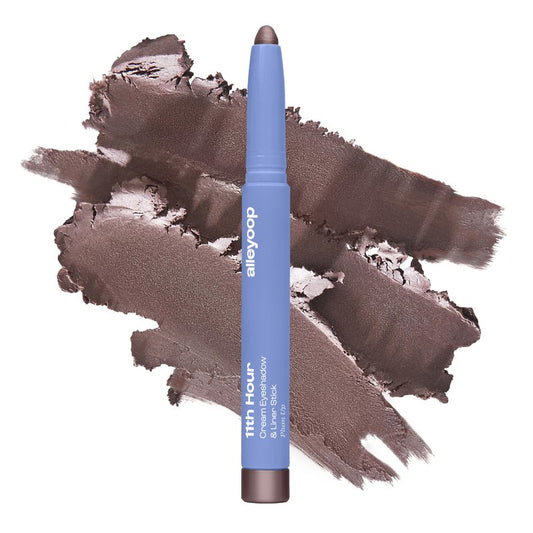 ALLEYOOP 11th Hour Waterproof Cream Eyeshadow Stick – Long-Lasting Eye Shadow Pencil & Eyeliner, Cream to Powder Stick & Highlighter – Smudge-Proof Eyeshadow Shimmer, Smoky Amethyst Shimmer