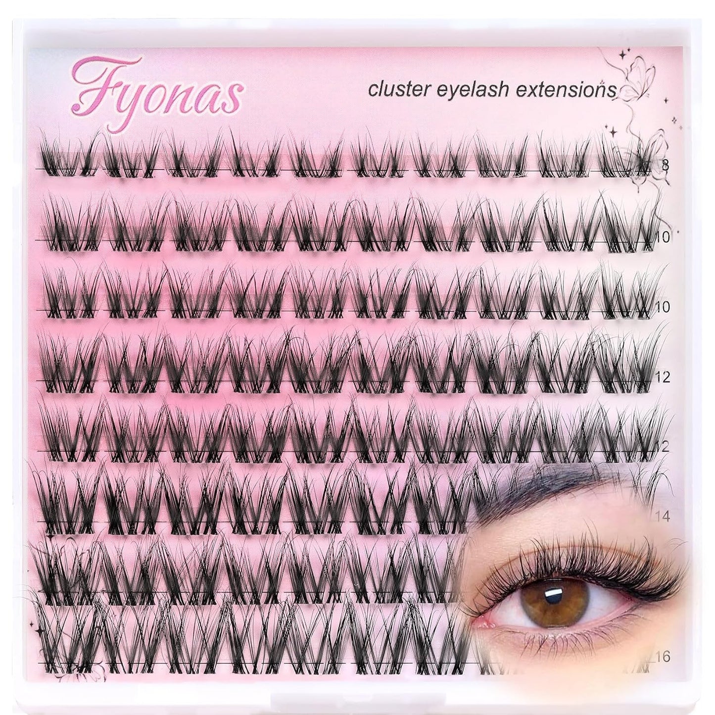 Manga Eyelash Clusters - Spiky Individual Lashes for Volume & Cosplay | 80Pcs C Curl