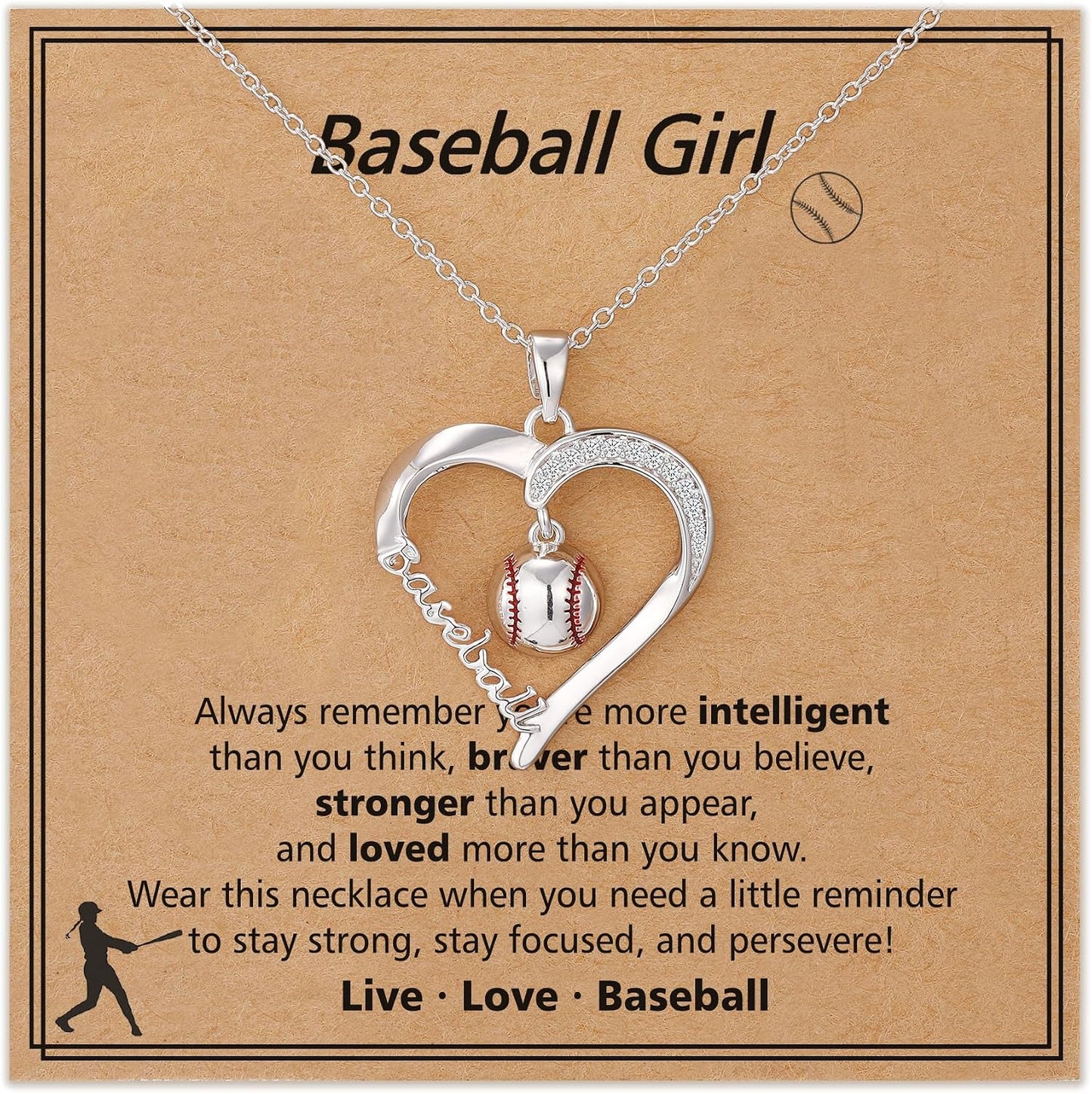 Sport Necklace for Girls - Volleyball, Softball, Basketball & Baseball Jewelry | 16-19 Inch Adjustable Gift
